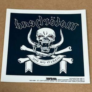 MOTORHEAD - MARCH OR DIE - ADHESIVE WINDOW STICKER - VINTAGE - 1993